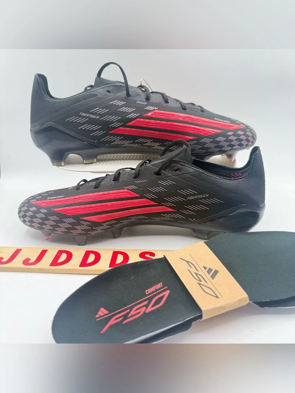 Adidas F50 Elite FG Immortal DNA Pack Soccer Black Red JS4157 Men's Sz 10.5 NWT